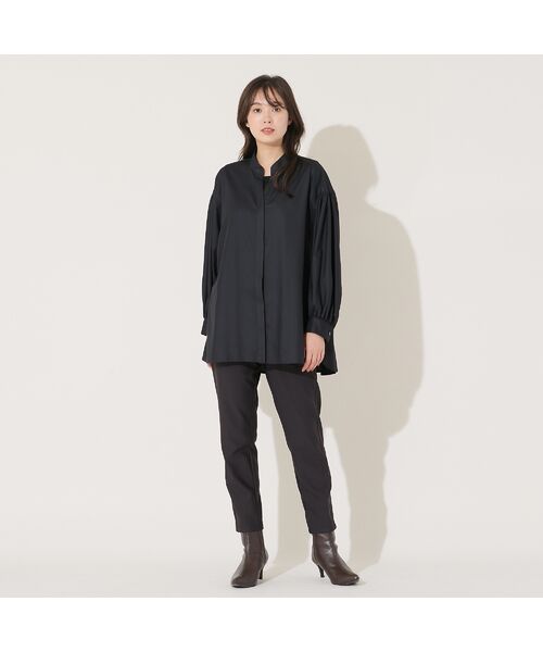 PISANO / ピサーノ シャツ・ブラウス | 【手洗いOK】スキッパー襟・バックヘム切り替えブラウス | 詳細1