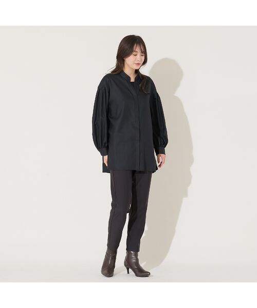 PISANO / ピサーノ シャツ・ブラウス | 【手洗いOK】スキッパー襟・バックヘム切り替えブラウス | 詳細2