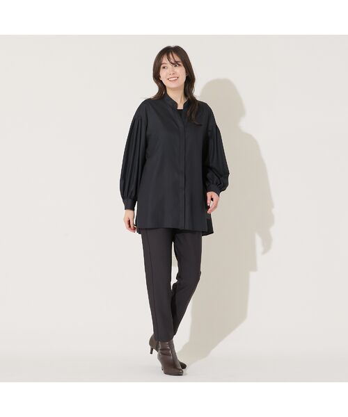 PISANO / ピサーノ シャツ・ブラウス | 【手洗いOK】スキッパー襟・バックヘム切り替えブラウス | 詳細3