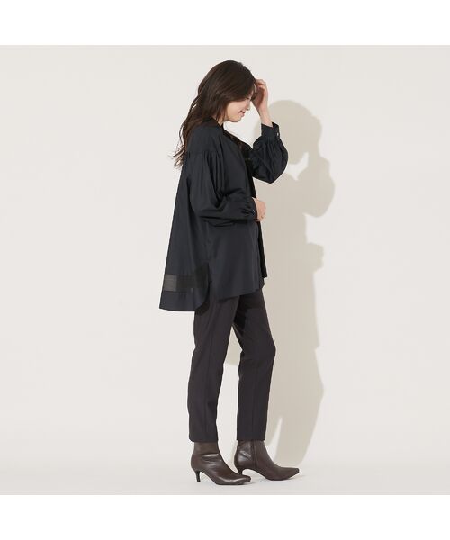 PISANO / ピサーノ シャツ・ブラウス | 【手洗いOK】スキッパー襟・バックヘム切り替えブラウス | 詳細4