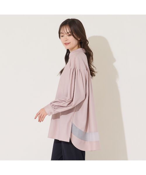 PISANO / ピサーノ シャツ・ブラウス | 【手洗いOK】スキッパー襟・バックヘム切り替えブラウス | 詳細5