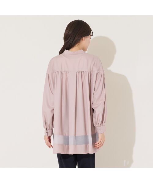 PISANO / ピサーノ シャツ・ブラウス | 【手洗いOK】スキッパー襟・バックヘム切り替えブラウス | 詳細6