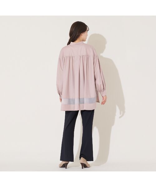 PISANO / ピサーノ シャツ・ブラウス | 【手洗いOK】スキッパー襟・バックヘム切り替えブラウス | 詳細11