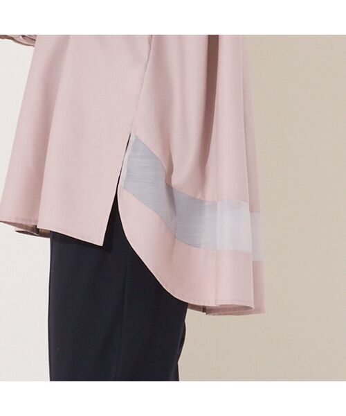 PISANO / ピサーノ シャツ・ブラウス | 【手洗いOK】スキッパー襟・バックヘム切り替えブラウス | 詳細12