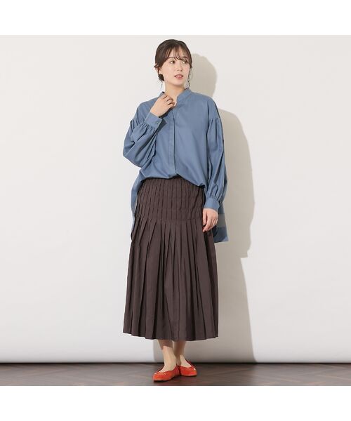 PISANO / ピサーノ シャツ・ブラウス | 【手洗いOK】スキッパー襟・バックヘム切り替えブラウス | 詳細14