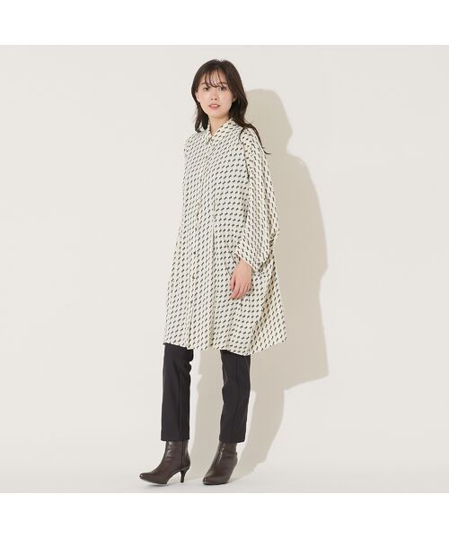 PISANO / ピサーノ シャツ・ブラウス | 【手洗いOK】2WAY・ドルマンスリーブ幾何プリントチュニックブラウス | 詳細8