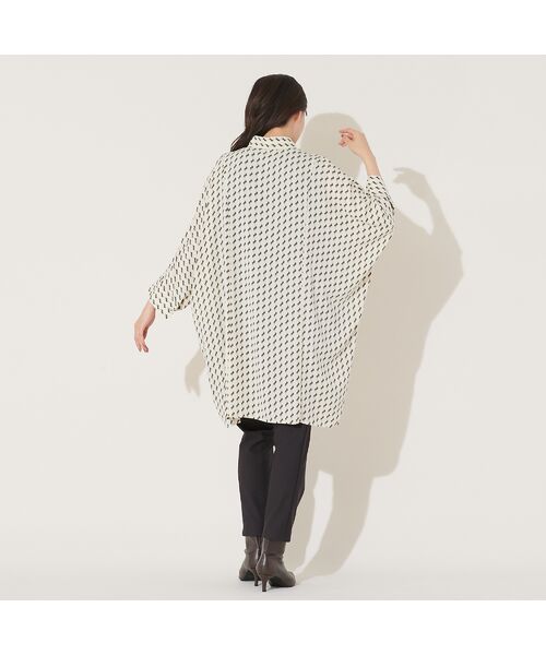 PISANO / ピサーノ シャツ・ブラウス | 【手洗いOK】2WAY・ドルマンスリーブ幾何プリントチュニックブラウス | 詳細9