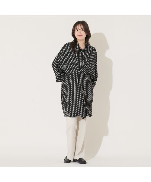 PISANO / ピサーノ シャツ・ブラウス | 【手洗いOK】2WAY・ドルマンスリーブ幾何プリントチュニックブラウス | 詳細16