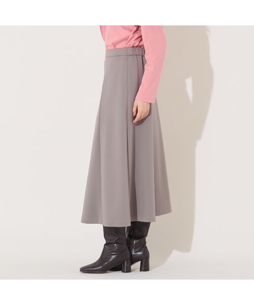 PISANO / ピサーノ ミニ・ひざ丈スカート | 【手洗いOK・セットアップ対応】アクアスーティングAラインシルエットスカート | 詳細1