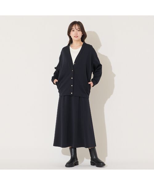 PISANO / ピサーノ ミニ・ひざ丈スカート | 【手洗いOK・セットアップ対応】アクアスーティングAラインシルエットスカート | 詳細9