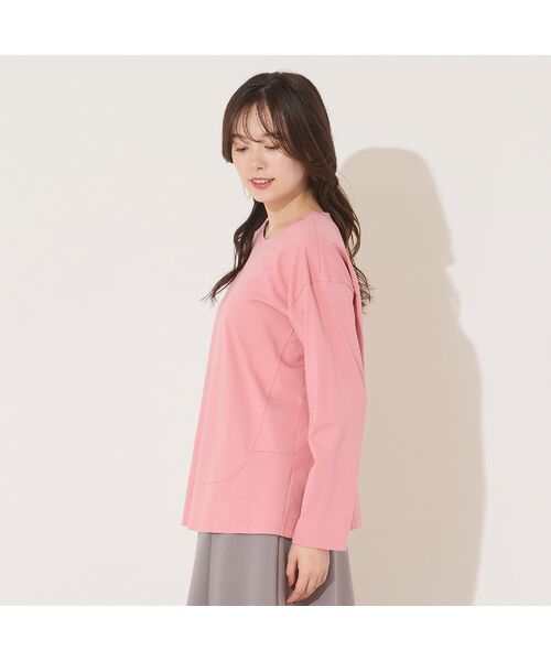 PISANO / ピサーノ カットソー | 【手洗いOK・綿100%】切り替えデザイン・サイロプレミアム天竺ロンT | 詳細8