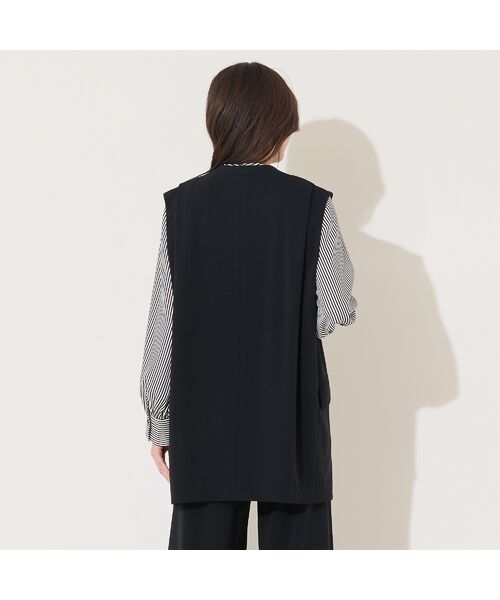 PISANO / ピサーノ ベスト | 【セットアップ対応】ショルダータック・ノーカラージレ | 詳細7