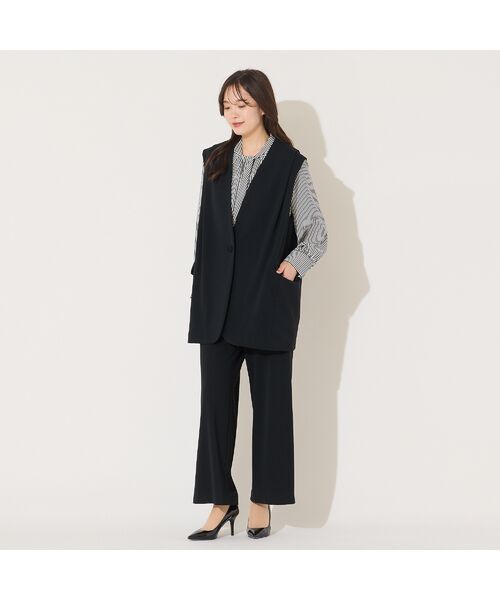 PISANO / ピサーノ ベスト | 【セットアップ対応】ショルダータック・ノーカラージレ | 詳細9