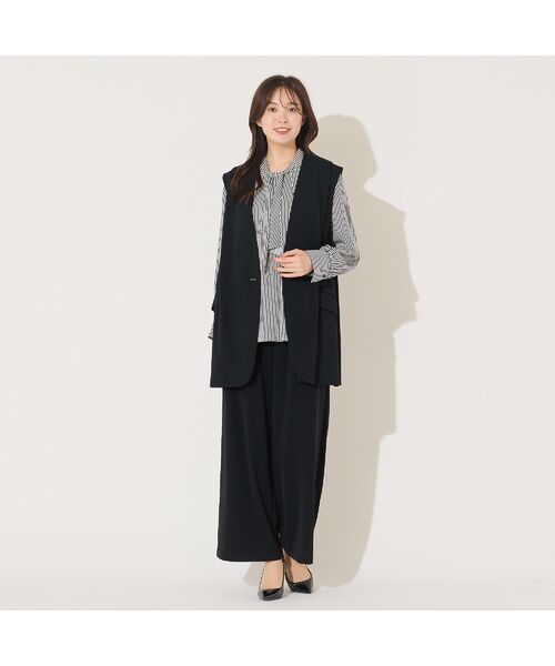 PISANO / ピサーノ ベスト | 【セットアップ対応】ショルダータック・ノーカラージレ | 詳細11