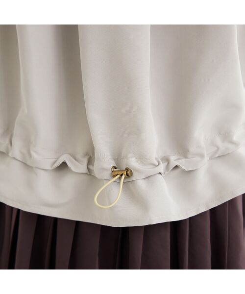 PISANO / ピサーノ ベスト | ニット×タフタ・ドッキングハイネックジレ | 詳細13