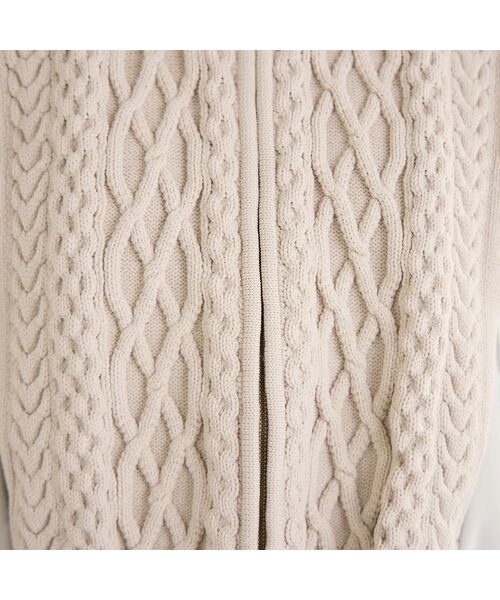 PISANO / ピサーノ ベスト | ニット×タフタ・ドッキングハイネックジレ | 詳細9