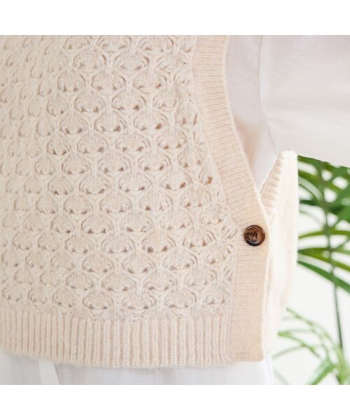 PISANO / ピサーノ その他トップス | 【アンサンブル】ニットジレ×ストライプシャツ | 詳細12