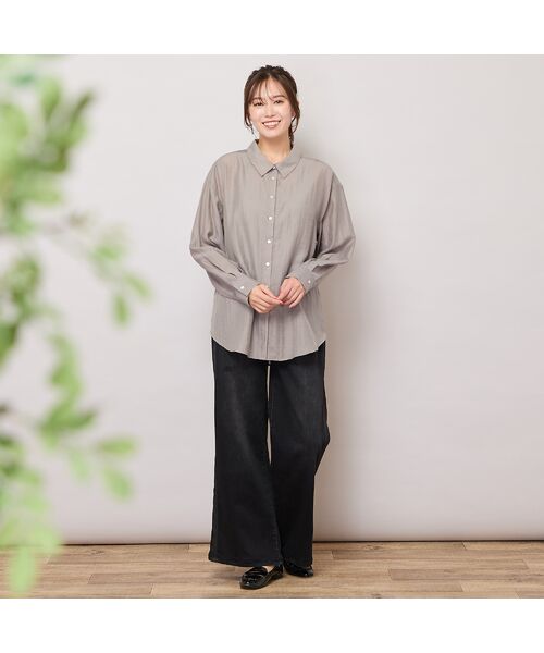 PISANO / ピサーノ その他トップス | 【アンサンブル】ニットジレ×ストライプシャツ | 詳細18