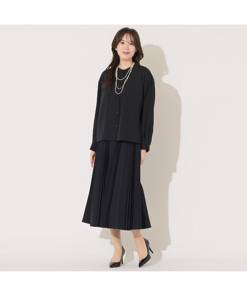 PISANO / ピサーノ シャツ・ブラウス | 【手洗いOK・機能性素材・セットアップ対応】3WAYスタンドカラーブラウス | 詳細1