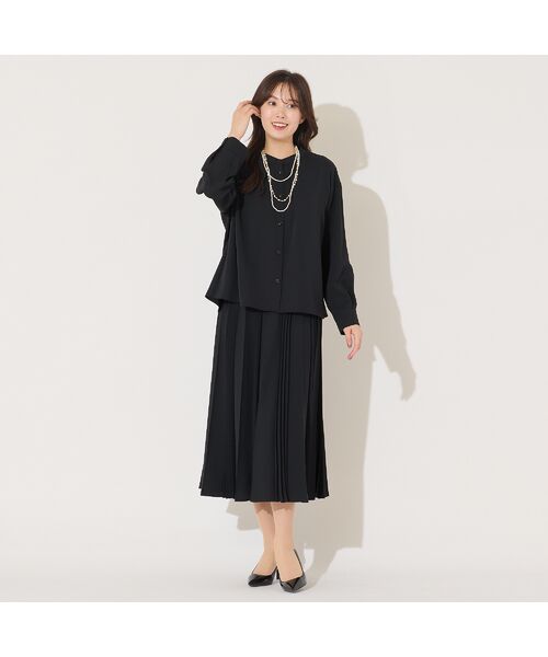 PISANO / ピサーノ シャツ・ブラウス | 【手洗いOK・機能性素材・セットアップ対応】3WAYスタンドカラーブラウス | 詳細2