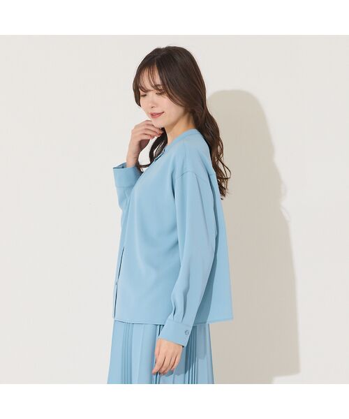 PISANO / ピサーノ シャツ・ブラウス | 【手洗いOK・機能性素材・セットアップ対応】3WAYスタンドカラーブラウス | 詳細7