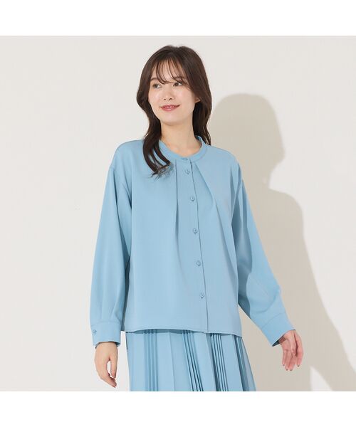 PISANO / ピサーノ シャツ・ブラウス | 【手洗いOK・機能性素材・セットアップ対応】3WAYスタンドカラーブラウス | 詳細10