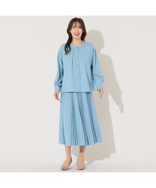 PISANO / ピサーノ シャツ・ブラウス | 【手洗いOK・機能性素材・セットアップ対応】3WAYスタンドカラーブラウス | 詳細11