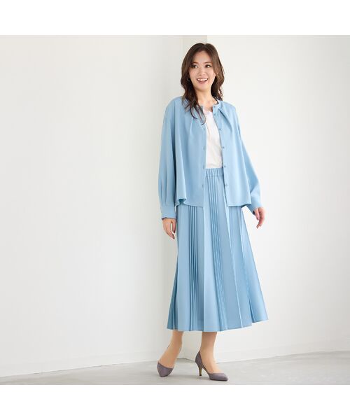 PISANO / ピサーノ シャツ・ブラウス | 【手洗いOK・機能性素材・セットアップ対応】3WAYスタンドカラーブラウス | 詳細13