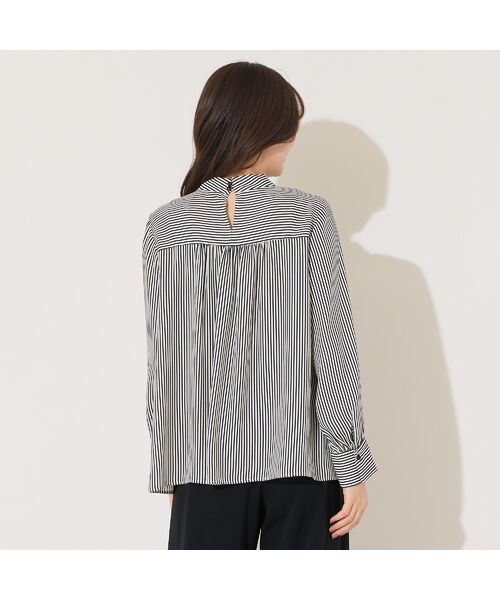 PISANO / ピサーノ シャツ・ブラウス | 【手洗いOK】2WAY・ストライプタイブラウス | 詳細2