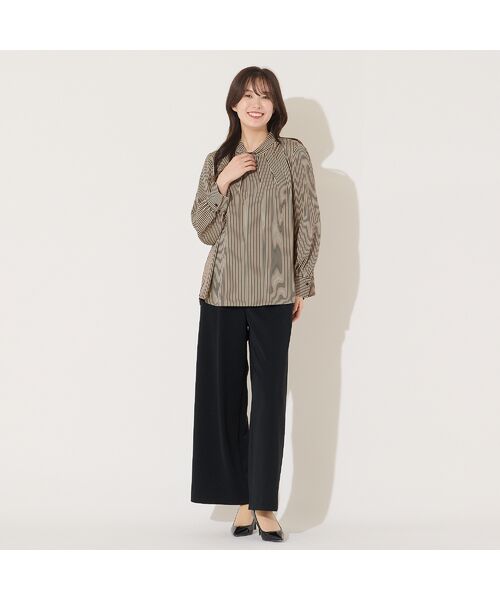PISANO / ピサーノ シャツ・ブラウス | 【手洗いOK】2WAY・ストライプタイブラウス | 詳細11