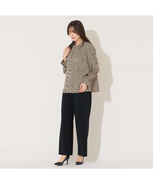 PISANO / ピサーノ シャツ・ブラウス | 【手洗いOK】2WAY・ストライプタイブラウス | 詳細12