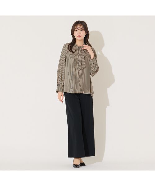 PISANO / ピサーノ シャツ・ブラウス | 【手洗いOK】2WAY・ストライプタイブラウス | 詳細13