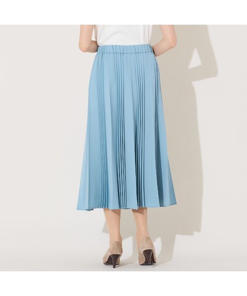 PISANO / ピサーノ ミニ・ひざ丈スカート | 【機能性素材・セットアップ対応】加工プリーツ・Aラインスカート | 詳細6