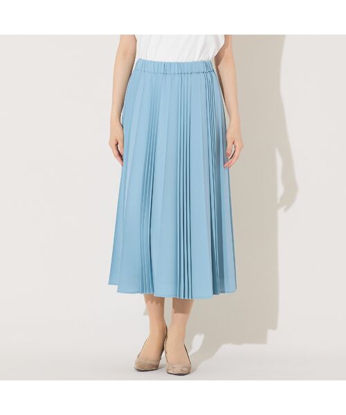 PISANO / ピサーノ ミニ・ひざ丈スカート | 【機能性素材・セットアップ対応】加工プリーツ・Aラインスカート | 詳細11