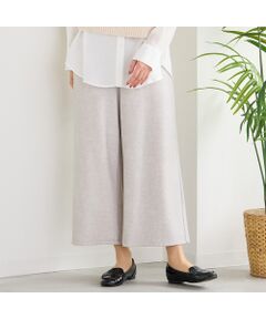 PISANO / ピサーノ ショート・ハーフ・半端丈パンツ | 【手洗いOK】デニムプリント・裏起毛ワイドパンツ