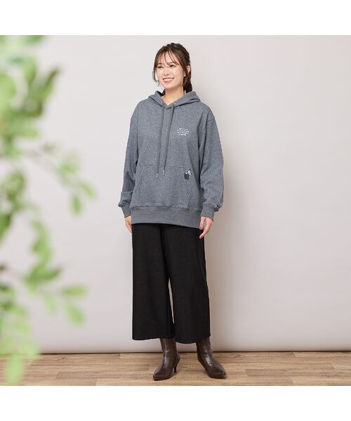 PISANO / ピサーノ ショート・ハーフ・半端丈パンツ | 【手洗いOK】デニムプリント・裏起毛ワイドパンツ | 詳細11