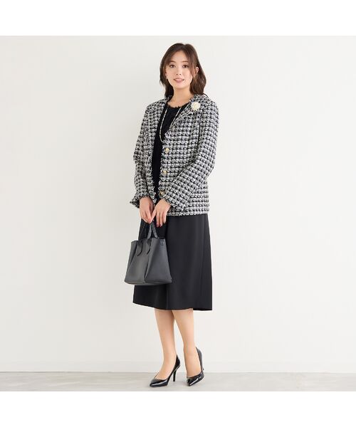 PISANO / ピサーノ ノーカラージャケット | ツィード・ノーカラージャケット | 詳細10