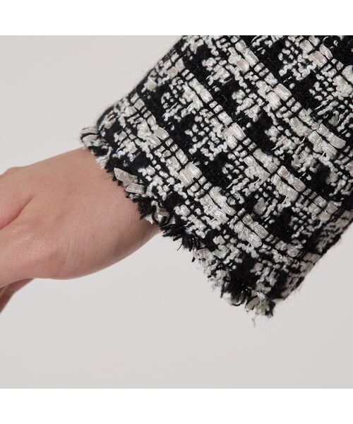 PISANO / ピサーノ ノーカラージャケット | ツィード・ノーカラージャケット | 詳細12