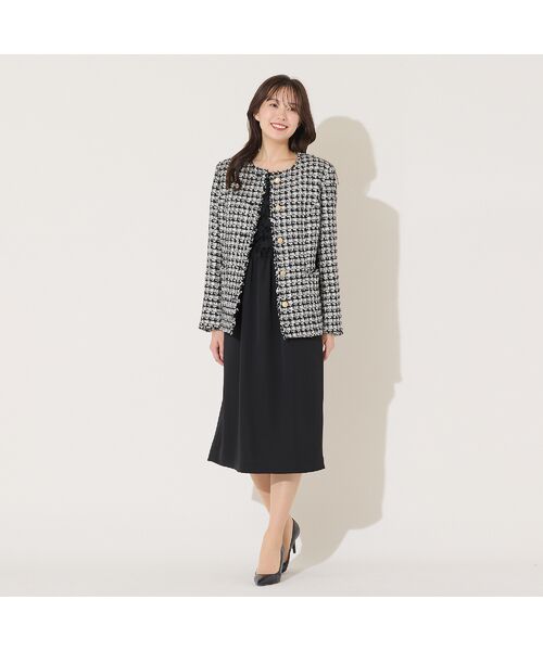 PISANO / ピサーノ ノーカラージャケット | ツィード・ノーカラージャケット | 詳細4