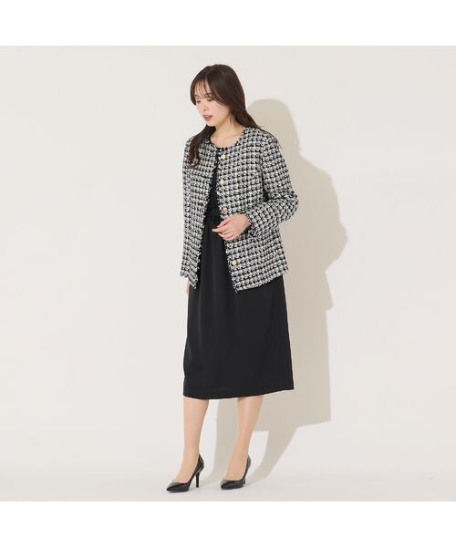 PISANO / ピサーノ ノーカラージャケット | ツィード・ノーカラージャケット | 詳細5