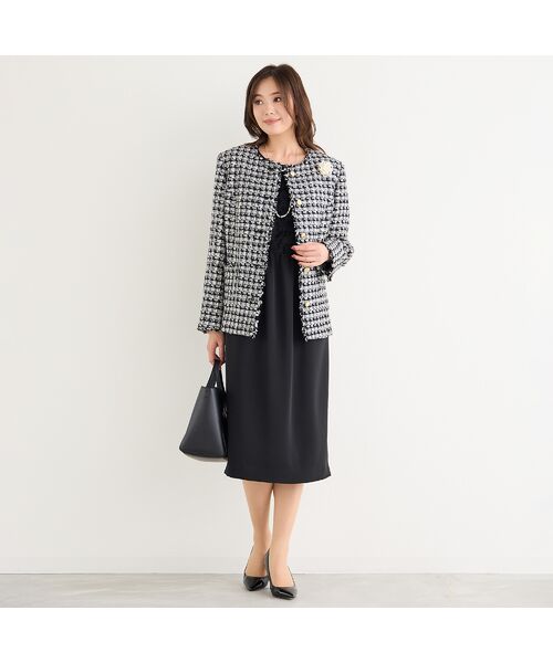 PISANO / ピサーノ ノーカラージャケット | ツィード・ノーカラージャケット | 詳細8