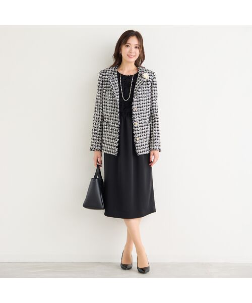 PISANO / ピサーノ ノーカラージャケット | ツィード・ノーカラージャケット | 詳細9