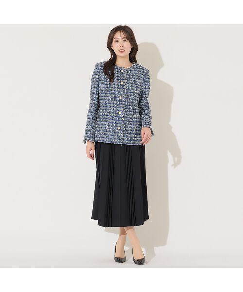 PISANO / ピサーノ ノーカラージャケット | ツィード・ノーカラージャケット | 詳細16