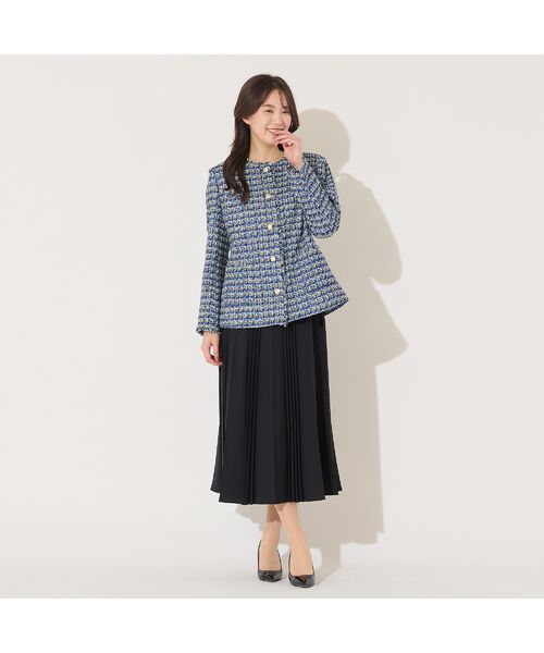 PISANO / ピサーノ ノーカラージャケット | ツィード・ノーカラージャケット | 詳細17