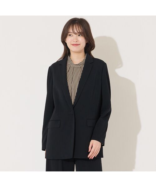 PISANO / ピサーノ テーラードジャケット | 【セットアップ対応】ワンボタン・テーラードジャケット(ブラック)