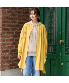 PISANO / ピサーノ ノーカラージャケット | 【手洗いOK】ノーカラー・MA-1ロングジャケット