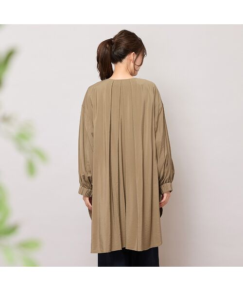 PISANO / ピサーノ ノーカラージャケット | 【手洗いOK】ノーカラー・MA-1ロングジャケット | 詳細2