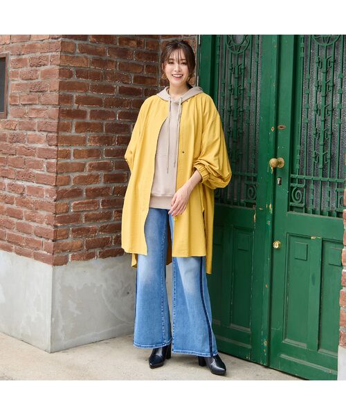 PISANO / ピサーノ ノーカラージャケット | 【手洗いOK】ノーカラー・MA-1ロングジャケット | 詳細15