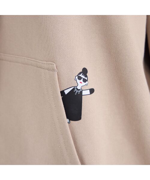 PISANO / ピサーノ パーカー | 【手洗いOK・HAPPY FACE】エマちゃんコラボプリントフーディーパーカー | 詳細9