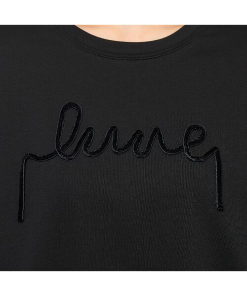 PISANO / ピサーノ カットソー | 【手洗いOK】ベロアテープロゴ刺繍カットソー | 詳細8